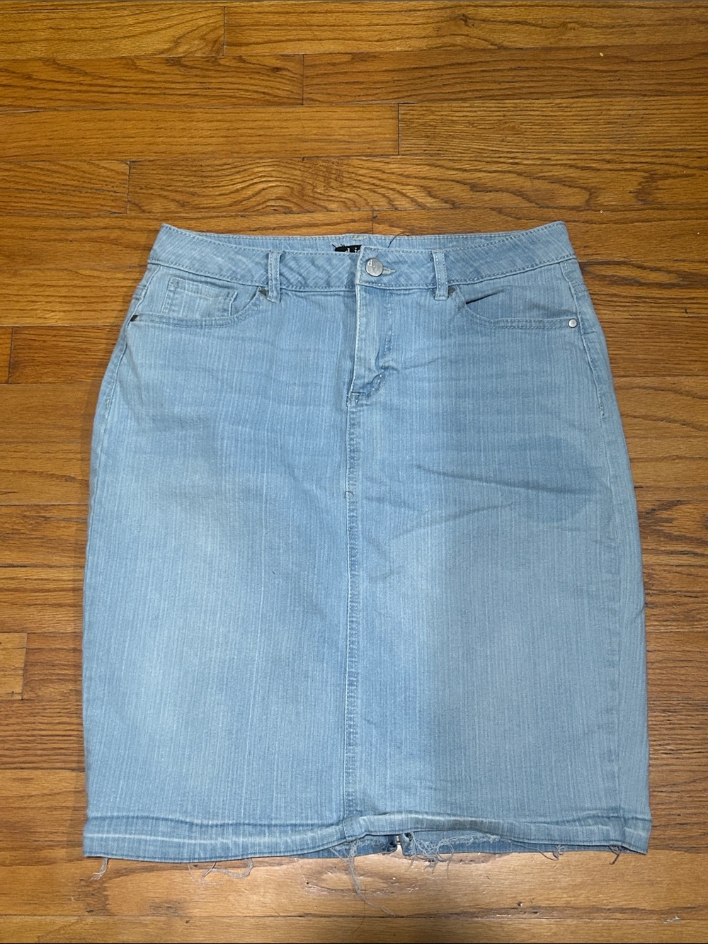 d. jeans Light Wash Denim Pencil Skirt